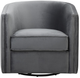 Mazin Furniture Cecily Gray Swivel Chair-1