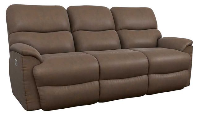 La-Z-Boy® Trouper Whiskey Power Reclining Sofa with Headrest and Lumbar-0
