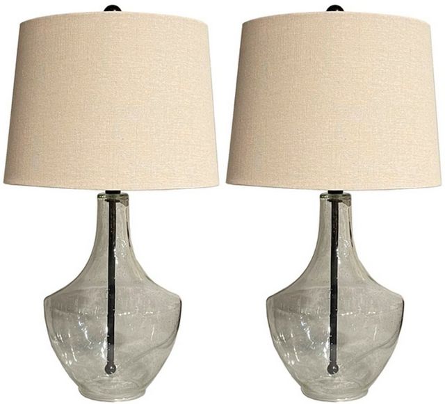 Lampe de table 2 pièces de Signature Design by Ashley® Gregsby  - Clair/Noir