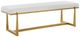 Uttermost® Midas Antique Gold/Driftwood Accent Bench-0