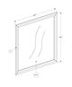 Monarch Specialties Inc. Bleached Oak Wall Mirror-2