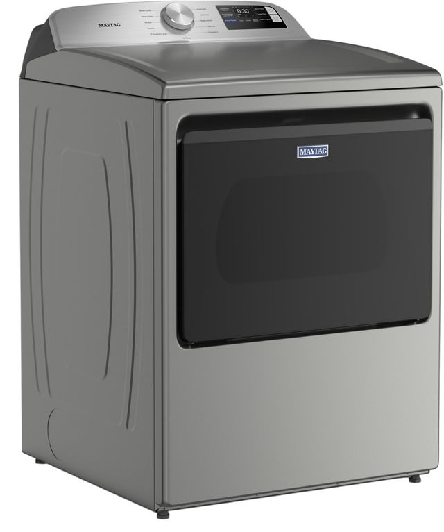 Maytag® 7.4 Cu. Ft. Classic Silver Smart Front Load Electric Dryer with Extra Power-3