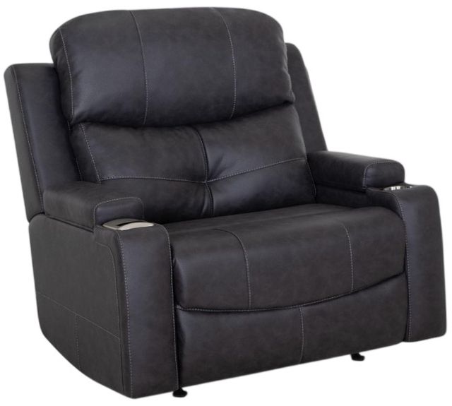 Franklin™ Arlington Duvall Slate Fabric Chair and a Half Power Recliner-0