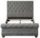 Homelegance® Crofton Gray Upholstered Queen Sleigh Bed-3