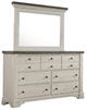 New Classic® Home Furnishings Augusta Rustic White Dresser and Mirror-0