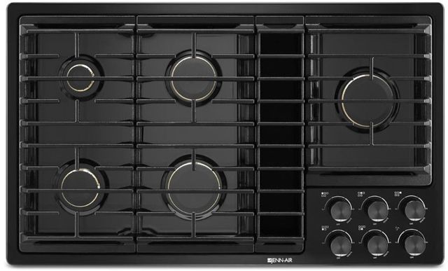 JennAir® 36" Black Natural Gas Downdraft Cooktop