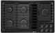 JennAir® 36" Black Natural Gas Downdraft Cooktop-0