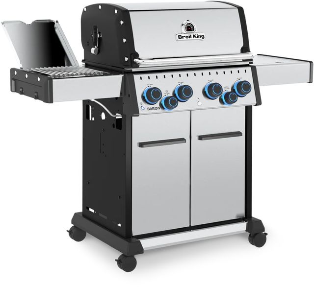Broil King® Baron™ S 490 Pro IR 6-Burner Stainless Steel Freestanding Liquid Propane Grill-0