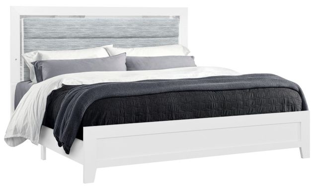 Global Furniture USA Luccia White Twin Panel Bed-0