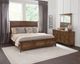 American Woodcrafters Oakdale 4-Piece Honey Oak Queen Panel Bedroom Set-1