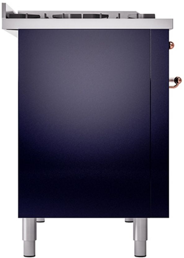 Ilve® Nostalgie II Series 48" Midnight Blue Pro Style Dual Fuel Range-3