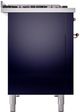 Ilve® Nostalgie II Series 48" Midnight Blue Pro Style Dual Fuel Range-3