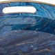 A & B Home Modern Chic 2-Piece Marbled Blue Round Tray Set-2