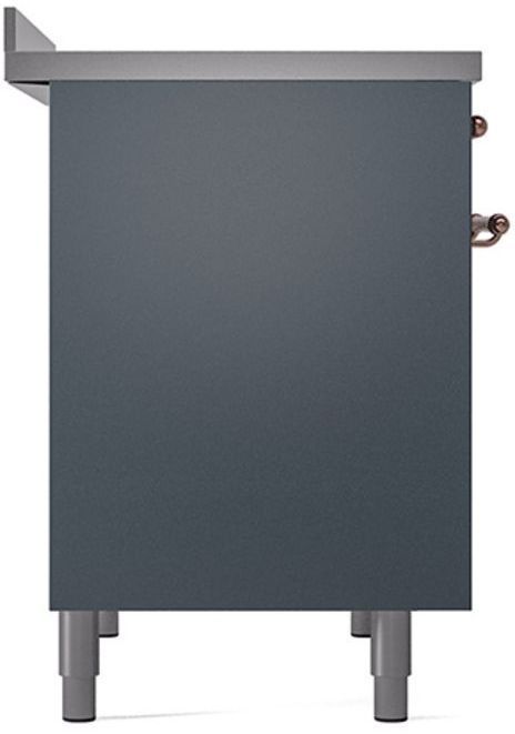 Ilve® Nostalgie II Series 40" Blue Grey Pro Style Induction Range-3