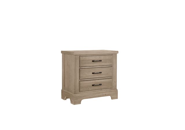 Vaughan Bassett Artisan & Post Collection Cool Clear Maple Grey 3-Drawer Nightstand-0
