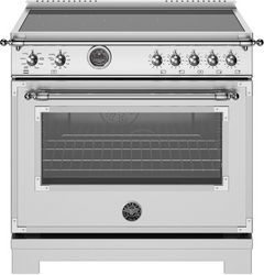 Bertazzoni Heritage Series 36" Fingerprint Resistant Stainless Steel Pro Style Induction Range