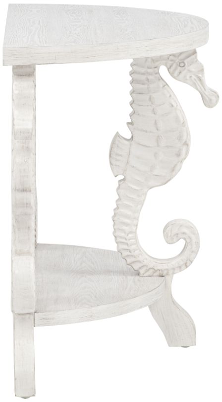 Coast2Coast Home™ Triton White Demilune Console Table-4