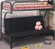 American Wholesale Furniture Black Futon Bunk Bed-0