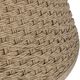 Uttermost® Cardoso Cerused Wheat/White Concrete/Wicker Indoor-Outdoor Dining Table-4
