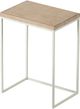 A & B Home Set of 2 Brown/White Nesting Tables-3