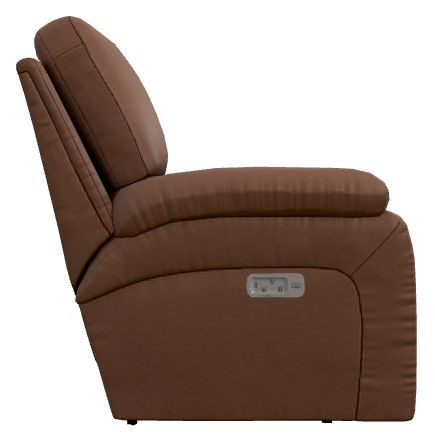 La-Z-Boy® Greyson Caramel Leather Power Reclining Sofa with Headrest and Lumbar-2