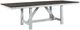 Liberty Furniture Farmhouse Brown Extendable Trestle Table with White Base-0