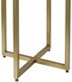 Century® Monarch Kendall Cream Faux Shagreen Top Round Accent Table with Satin Gold Base-3