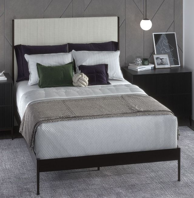 Wesley Allen Customizable Nile Double Upholstered Panel Bed-1
