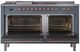 Ilve® Nostalgie II Series 60" Blue Grey Pro Style Dual Fuel Range-2
