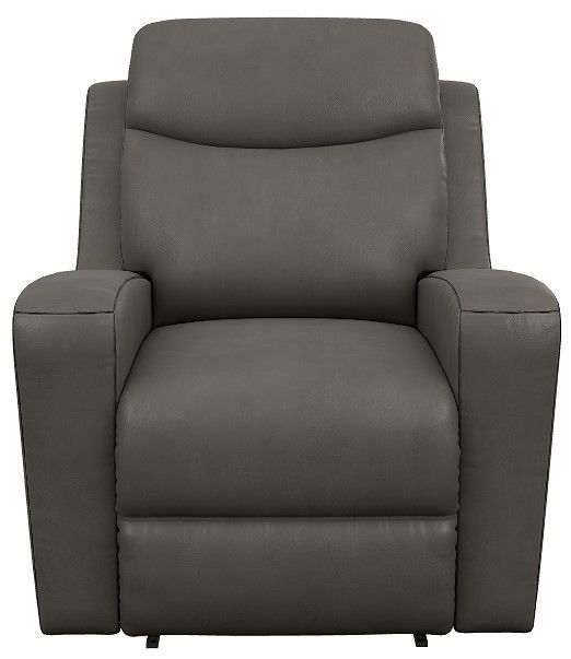 La-Z-Boy® Emmons Pewter Power Wall Recliner with Headrest and Lumbar-1