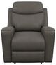 La-Z-Boy® Emmons Pewter Power Wall Recliner with Headrest and Lumbar-1