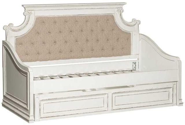Liberty Furniture Magnolia Manor Antique White/Taupe Twin Daybed with Trundle-0
