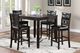 New Classic® Home Furnishings Gia 5-Piece Ebony Square Counter Height Dining Set-1