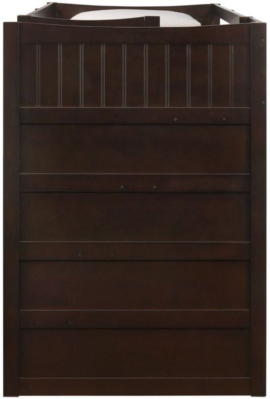 Elements International Sami Espresso Youth Twin Over Twin Step Bunk Bed with Right Headboard-3