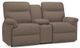La-Z-Boy® Jay Mushroom Power Reclining Loveseat with Headrest and Console-0