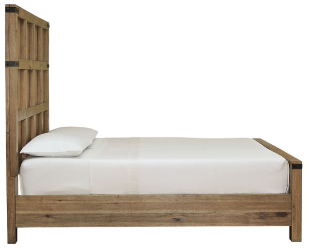 Signature Design by Ashley® Ridgester Light Brown Queen Panel Bed-4
