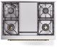 Ilve® Nostalgie II Series 36" Blue Grey Pro Style Dual Fuel Range-2