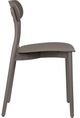 Moe's Home Collection Kent 2-Piece Taupe Polypropylene Outdoor Dining Chair Set-4