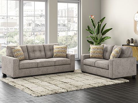 Signature Design by Ashley® Larimer Iron Sofa-4