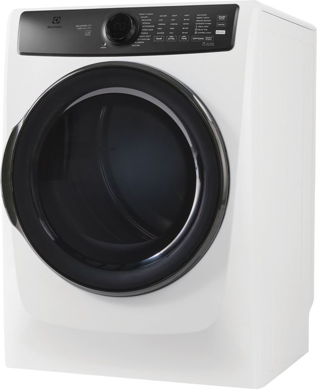 Electrolux® 700 Series 8 Cu. Ft. Matte White Front Load Gas Dryer with Perfect Steam™-2
