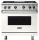 Viking® 5 Series 36'' Pure White Sealed Burner Pro Style Gas Range-0