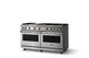 Viking® 5 Series 60" Stainless Steel Pro Style Gas (LP) Range with Brushed Brass Trim-2