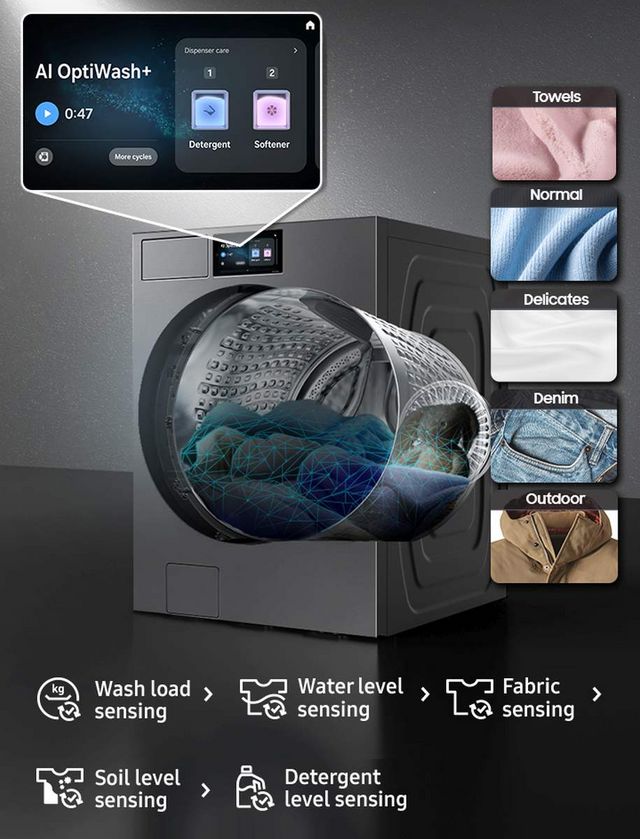 Samsung Dark Steel Laundry Pair-13