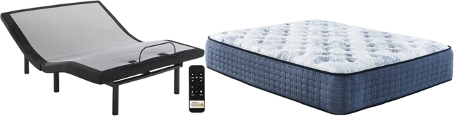 Sierra Sleep® by Ashley® Mt Dana 2-Piece Hybrid Firm and Better Adjustable Base California King Mattress Set-0