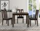 Bernards Bristol 5-Piece Brown Dining Set-0