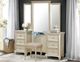 Homelegance® Celandine Off White/Silver Vanity Stool-1