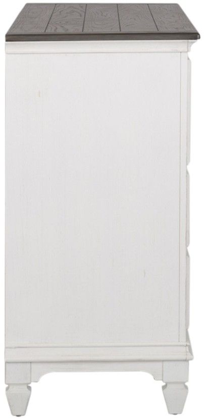 Liberty Furniture Allyson Park Charcoal/Wirebrushed White 66" Dresser-3
