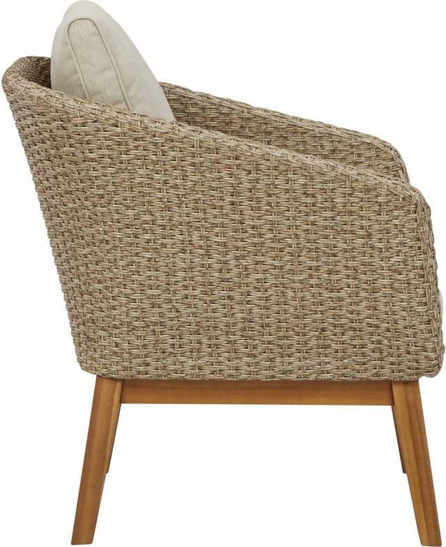 Signature Design by Ashley® Crystal Cave Beige Outdoor Lounge Chair Set-1