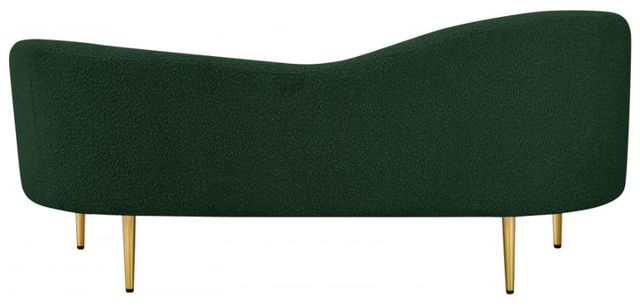 Meridian Furniture Ritz Green Boucle Fabric Loveseat-2