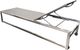 Enclover Acacia Granite/Stainless Steel Chaise Lounger-0